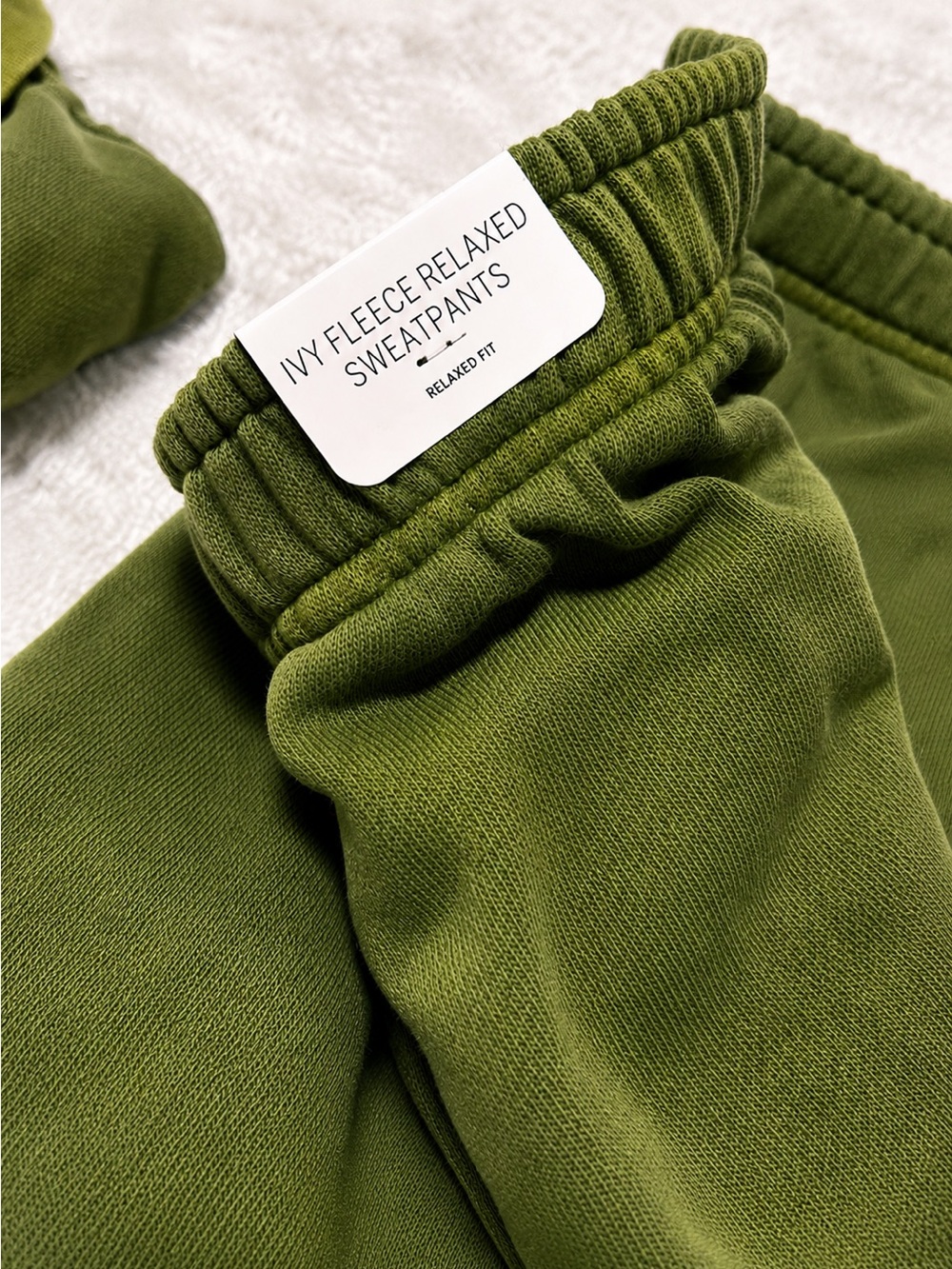 Victoria’s Secret PINK Olive Green Quarter-Zip Sweatsuit Set - Picture 3 of 6